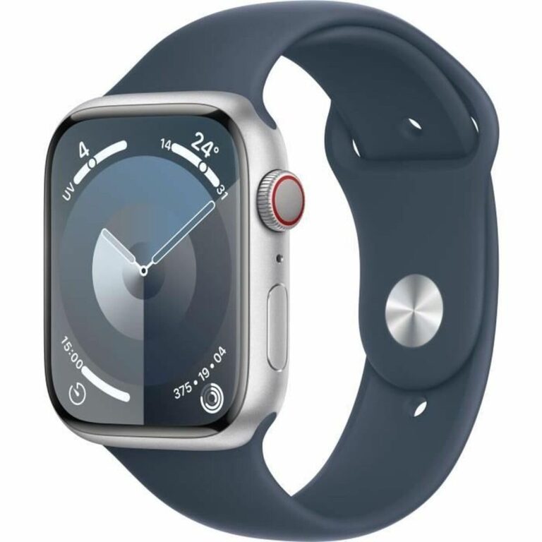 Apple Watch Series 9 / 45mm / Aluminium / Silver / Sport Band Storm Blue (M/L)