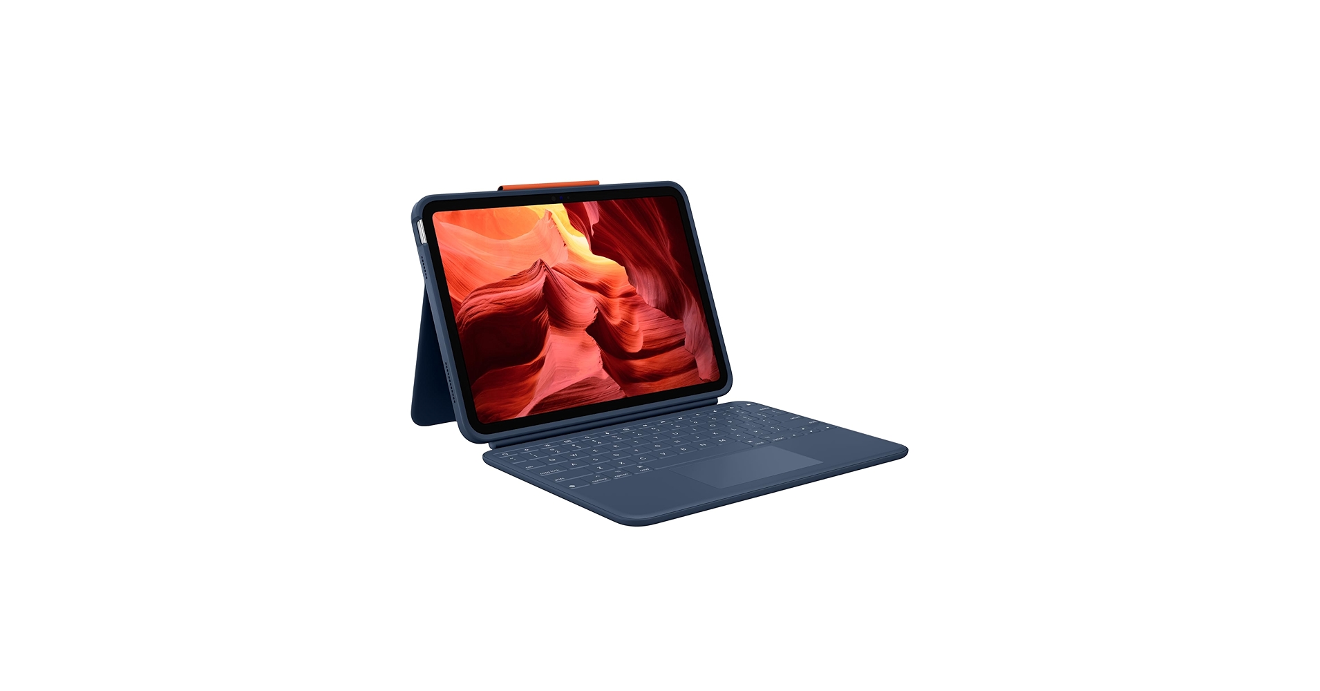 Aksesorë për tablet Logitech Rugged Combo 4 Touch Keyboard Case for Apple iPad 10th Gen –Blu  (CH QWERTZ) - Figura 2
