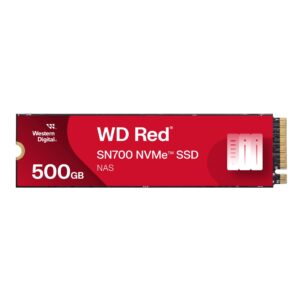SSD të Brendshme 500GB M.2 WD Red SN700 NVMe 2280 PCIe Gen3 8Gb/s internal drive for NAS devices
