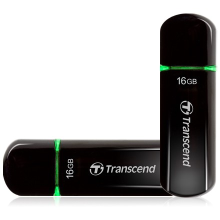 USB Flash Drive STICK RAMU 16GB Transcend USB 2.0 - e zezë