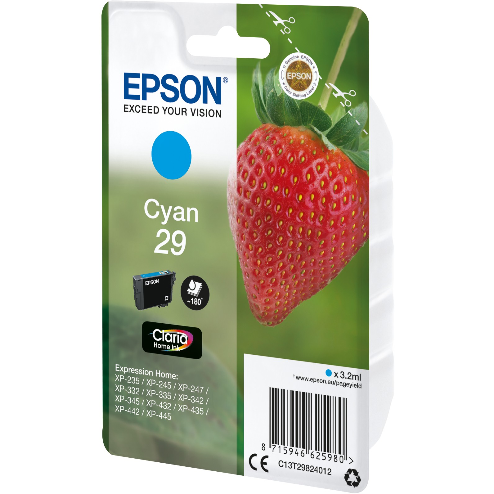 INK / Epson / C13T29824012 / 180 faqe - Blu - Figura 2