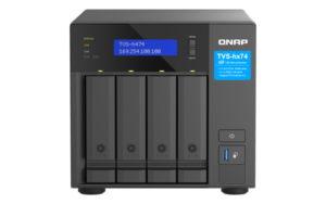 NAS QNAP TVS‑H474‑PT‑8G 4‑Bay QuTS hero / Intel Pentium Gold G7400 (up to 3.7GHz) / 8GB