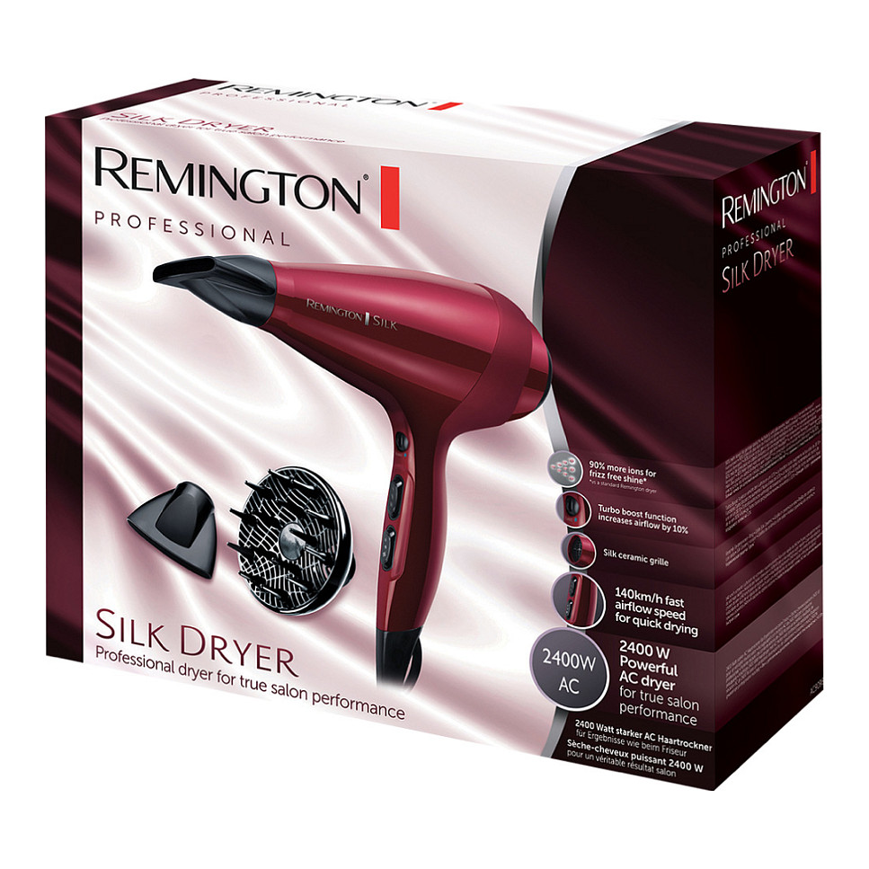 Tharëse për flokë Remington Profi Ionen Silk AC9096 - Kuqe / Zezë - Figura 4