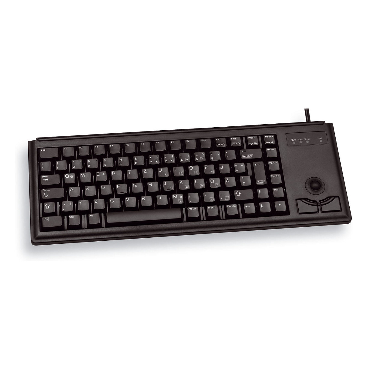 Tastierë me kabllo Cherry Compact KB Trackball / QWERTY / US Language - Zezë - Figura 3