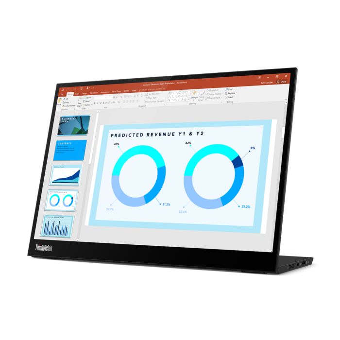 Monitor Lenovo ThinkVision M14d / 14"/ 2.2K LED IPS / 60Hz / 6ms / USB-C - Zezë