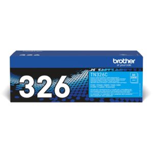 Toner Brother Original Cartridge TN-326C /Up to 3,500 Pages (ISO/IEC 19798) - Blu