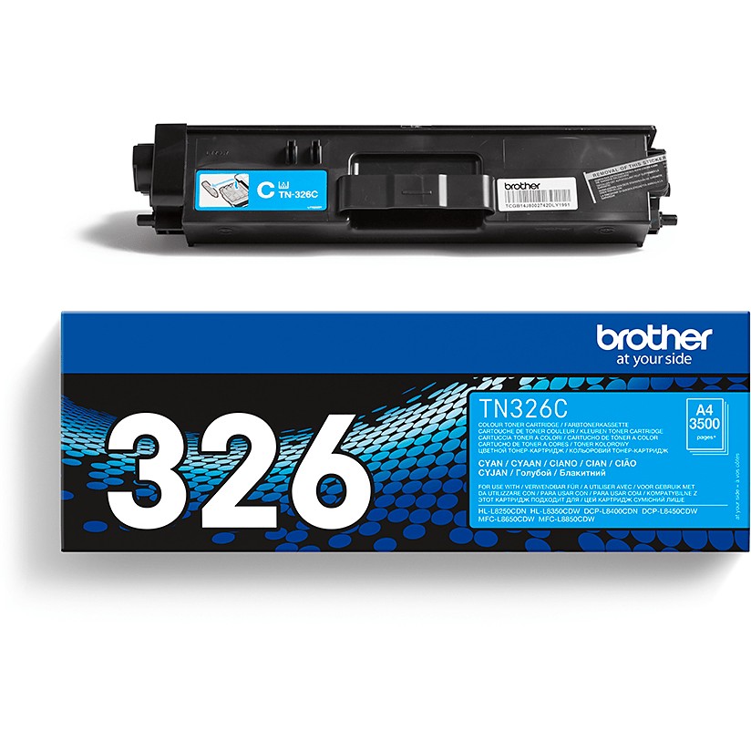 Toner Brother Original Cartridge TN-326C /Up to 3,500 Pages (ISO/IEC 19798) - Blu - Figura 4