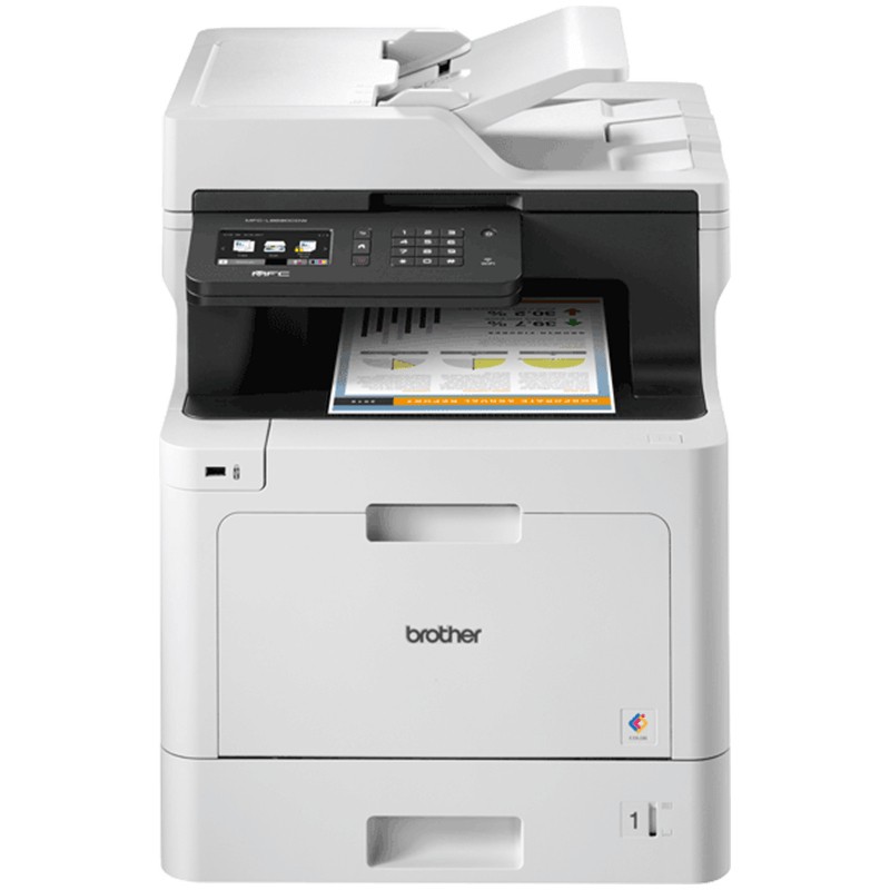 Printer Multifunksional Laser me Ngjyra Brother MFC-L8690CDW 4-in-1 A4 LAN WLAN Duplex ADF - Figura 2