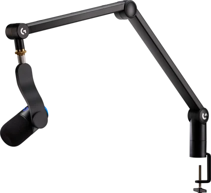 Logitech Yeticaster GX Dynamic RGB Gaming Microphone with LIGHTSYNC and Premium Desktop Boom Arm – Zezë