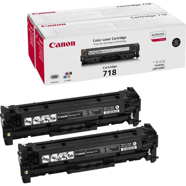 Toner Canon  718BK / Doppelpack - Zezë