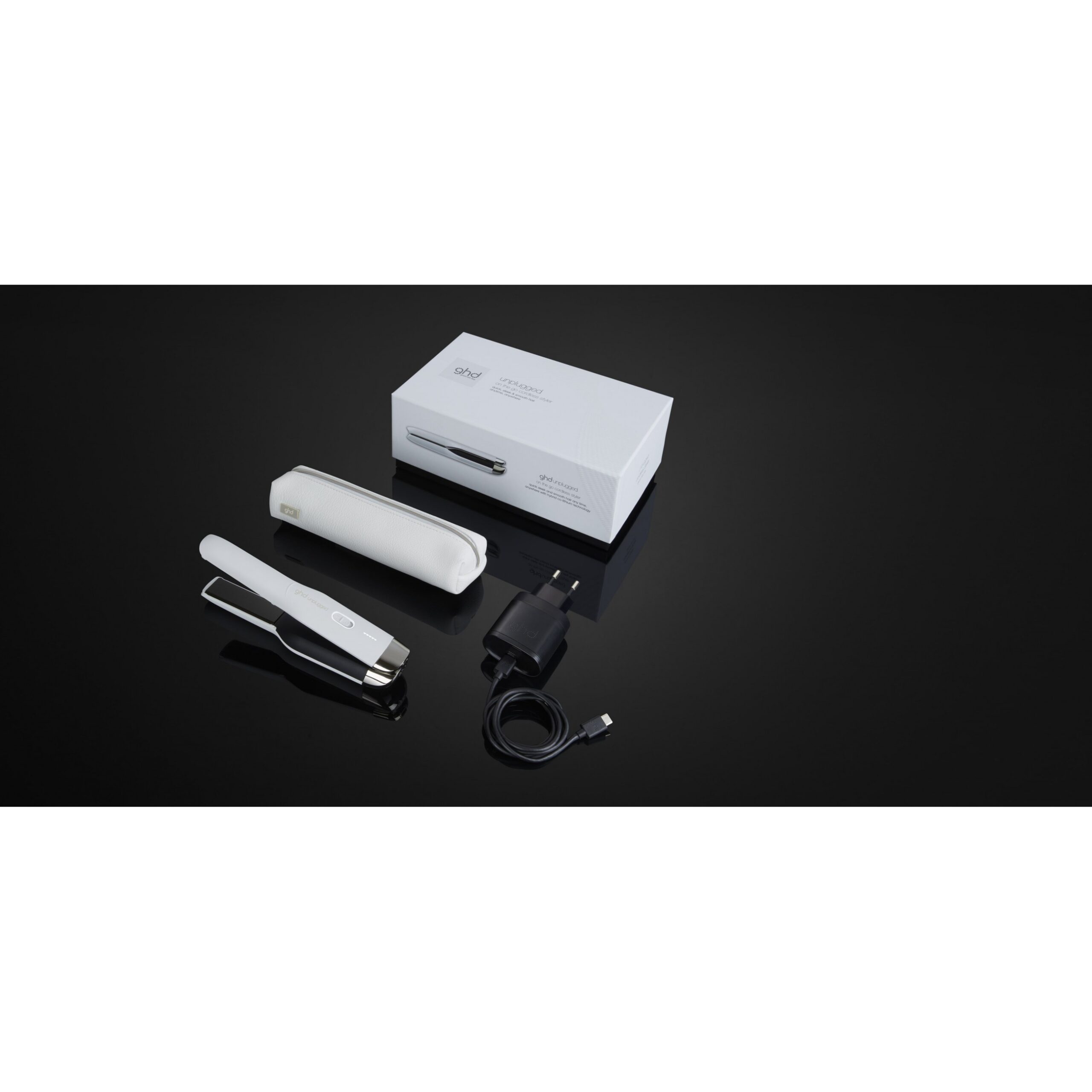 Drejtuese per Floke pa kabllo Ghd Unplugged – Bardhë - Figura 5