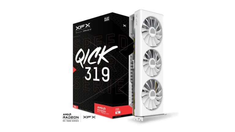 Kartelë Grafike AMD RX 7800 XT 16GB XFX QICK319 Core GAMING GDDR6 3 Fan white