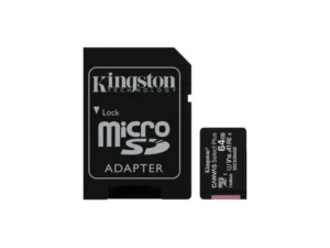 Kartë Memorie SD Kingston 64GB microSDXC Canvas Select Plus Gen3 100MB/s A1 – Pa Adapter