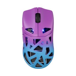 Maus Gaming White Shark WGM-5019 / 6 Butona / DPI 12000 - 24000 SW / Wireless / Blu-Vjollcë