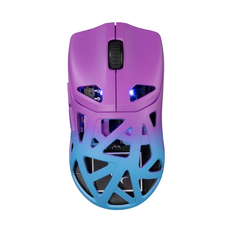 Maus Gaming White Shark WGM-5019 / 6 Butona / DPI 12000 - 24000 SW / Wireless / Blu-Vjollcë