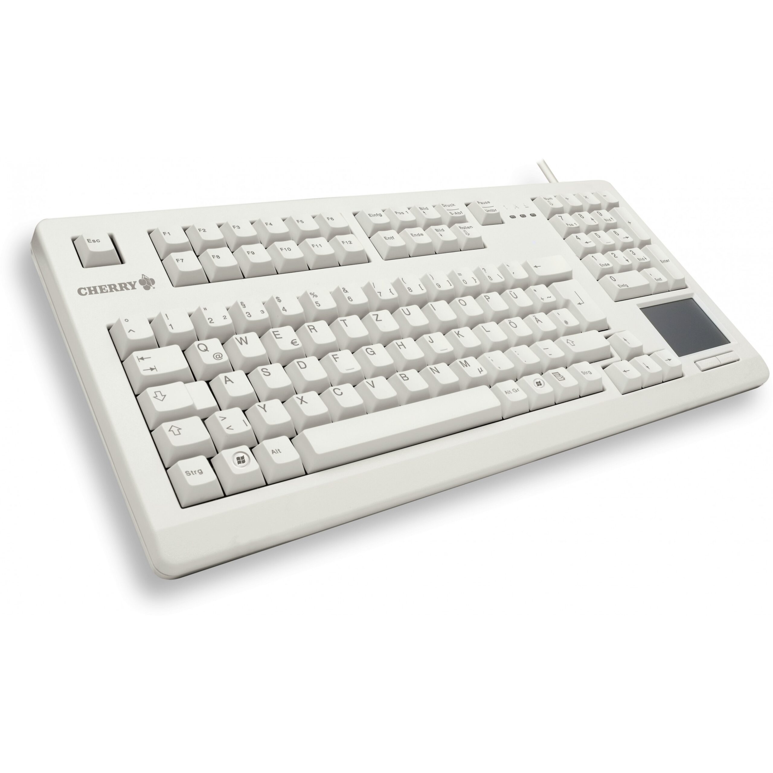 Tastierë me kabllo Cherry G80-11900LUMDE-0 TouchBoard / QWERTZ Gjerman - Bardhë - Figura 2