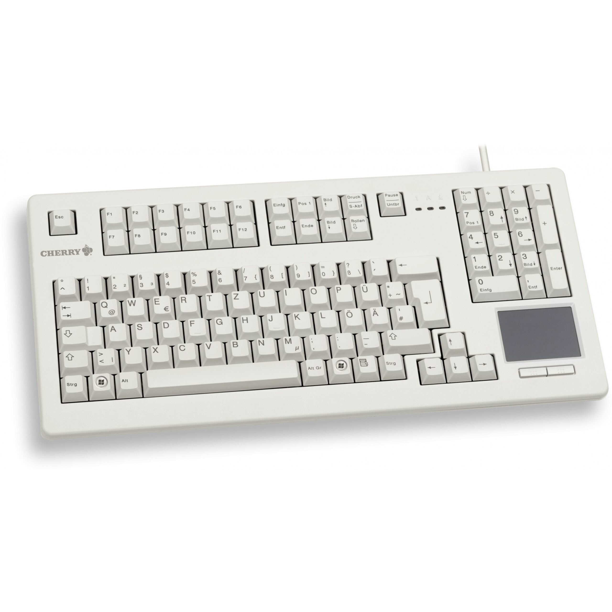 Tastierë me kabllo Cherry G80-11900LUMDE-0 TouchBoard / QWERTZ Gjerman - Bardhë - Figura 3