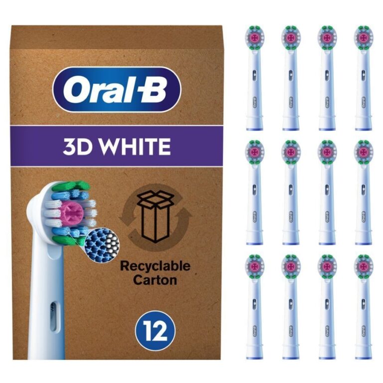 Furçë dhëmbësh elektrike Oral-B 3D Replacement Brush Heads / 12 pcs - Bardhë