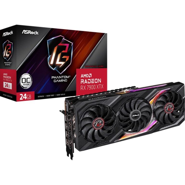 Kartelë Grafike AMD RX 7900XTX 24GB ASRock Radeon Phantom Gaming OC GDDR6 3Fan