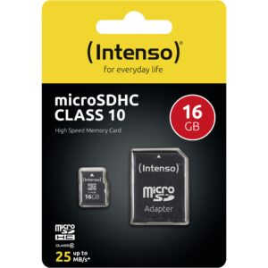 Kartë Memorie SD CARD Dig Z TF SDHC Intenso 16GB inkl.Adapter