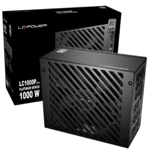 PSU LC-Power Platinum Series LC1000P V3.0 / 1000W ATX / 135mm fan / APFC / 1xPJle 5.0 / ExPCle / 10x SATA / 80 Plus / I zi