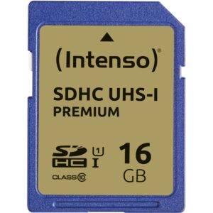 Kartë Memorie  SD CARD DIG Z HC 16GB Intenso Premium UHS-I C10 45MB/s