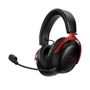 Kufje Gaming HyperX Cloud 3 / 10Hz-21kHz / Microphone -21.5 dBV / Wireless / 120 hours Battery Life / zez dhe kuqe