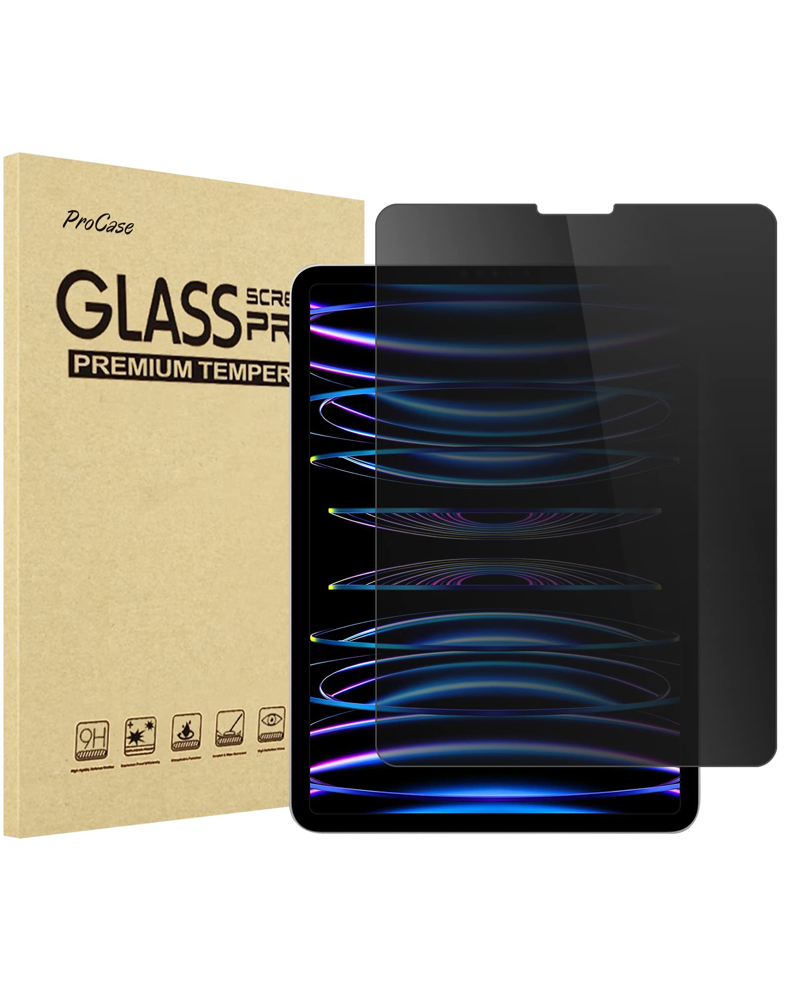 Privacy Tempered Glass Screen Protector for iPad Pro 11"