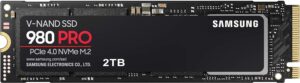 SSD Samsung 980 Pro / 2TB / M.2 NVMe PCIe 4.0 x 4 / V-NAND
