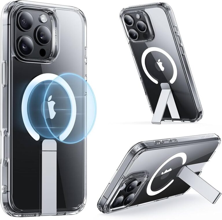 Hybrid Case 10H Glass + Kickstand for Apple iPhone 16 Pro Max – Transparent/ Zezë