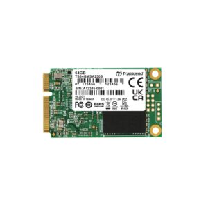 SSD të Brendshme 64GB TRANSCEND mSATA SATA3 3D TLC