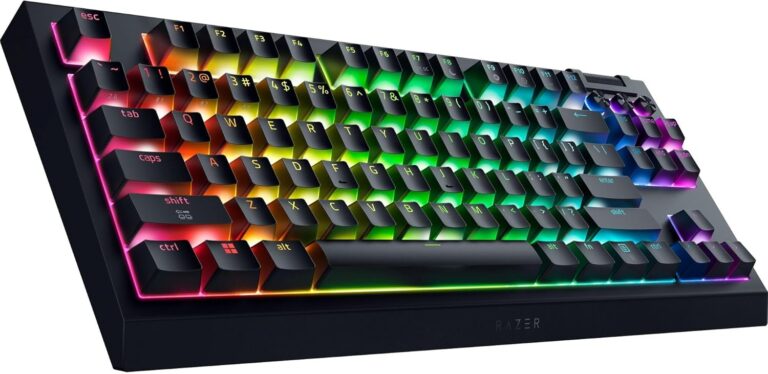 Tastierë Gaming Razer BlackWidow V4 Tenkeyless HyperSpeed Wireless Keyboard / Orange Tactile Switches / DE - Zezë