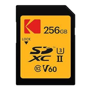 Kartë Memorie SD CARD Kodak 256GB UHS-II U3 V60 Ultra Pro