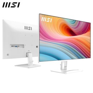 Monitor Gaming MSI PRO MP275W E2 / 27" Full HD IPS 120 Hz 4ms / HDMI, DP, VGA, speaker / e bardhë