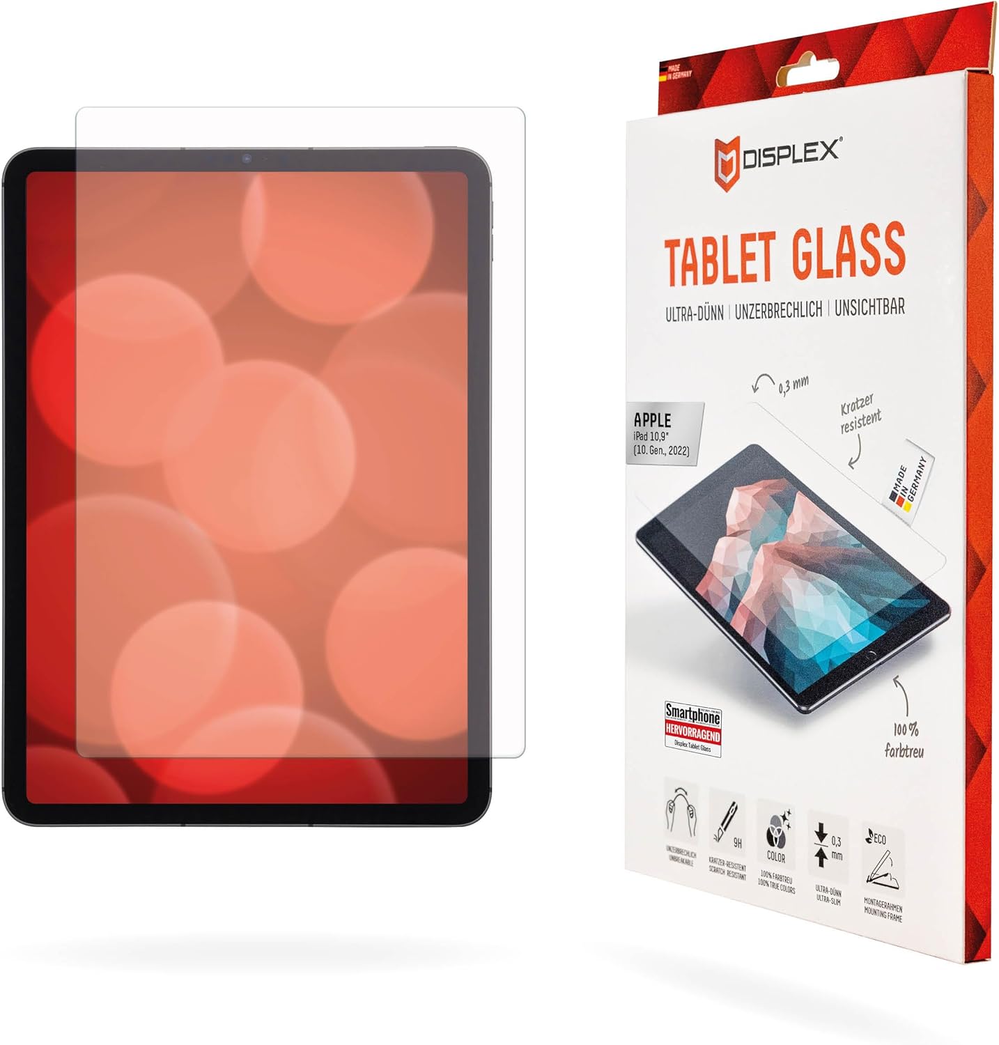 Xham mbrojtës DISPLEX Tablet Glass 9H and Privacy Safe privacy filter for iPad 10.9 10 and 11