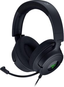 Kufje Gaming Razer Kraken V4 X / 20 Hz – 20 kHz / 32 Ω / Microphone / RGB / Të zeza