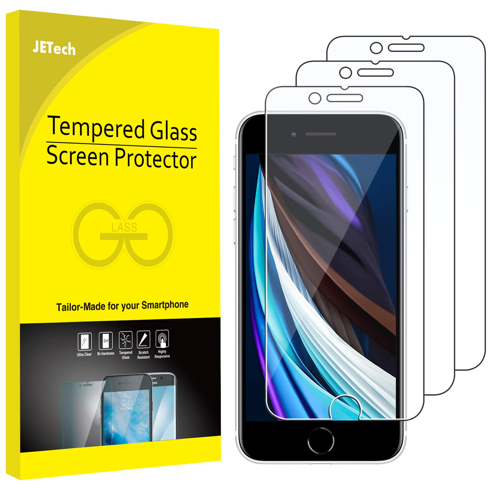 Clear Tempered Glass for Apple iPhone SE (2nd/3rd Gen)