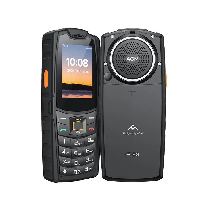 Telefon AGM Mobile M6 / 4G Rugged / speaker - e zezë
