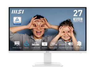 Monitor MSI PRO MP273QWDE E2 / 27"/ WQHD IPS / 100Hz / 1ms / HDMI+DP - Bardhë