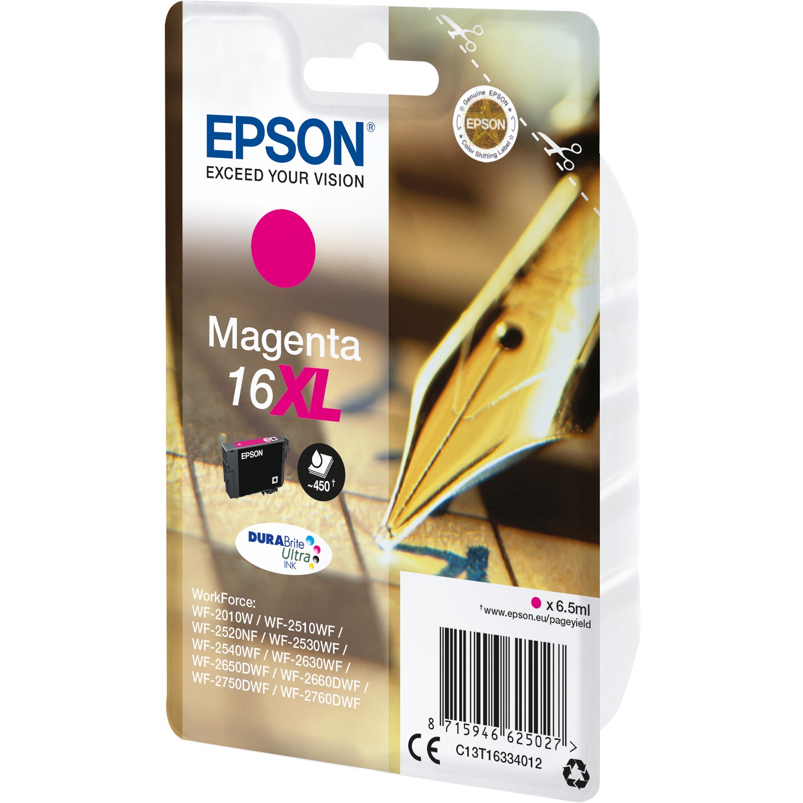 INK / Epson / C13T16314012 / 450 faqe – Rozë - Figura 2