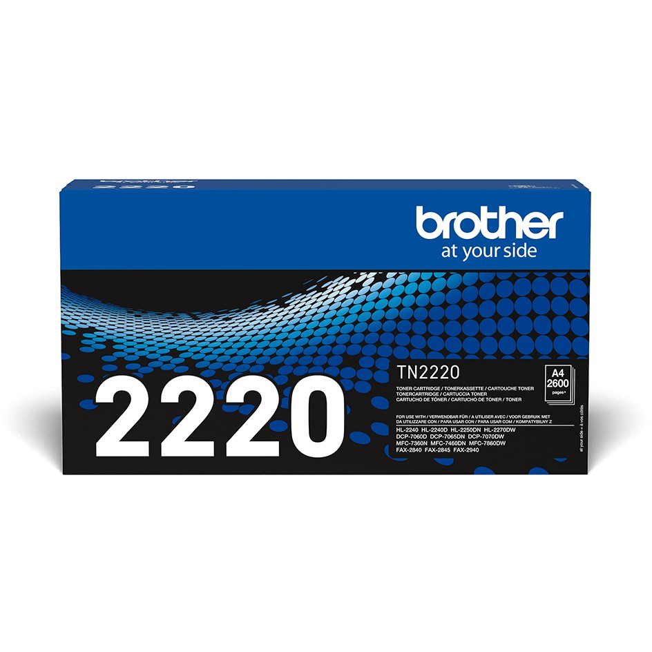 Toner Brother TN-2220 deri në 2.600 faqe sipas ISO/IEC 19752 - Zezë