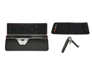 Bundle Contour RollerMouse RED Plus / Travel Kit / Tastierë + Maus + Laptop stand + Travel sleeve – Zezë