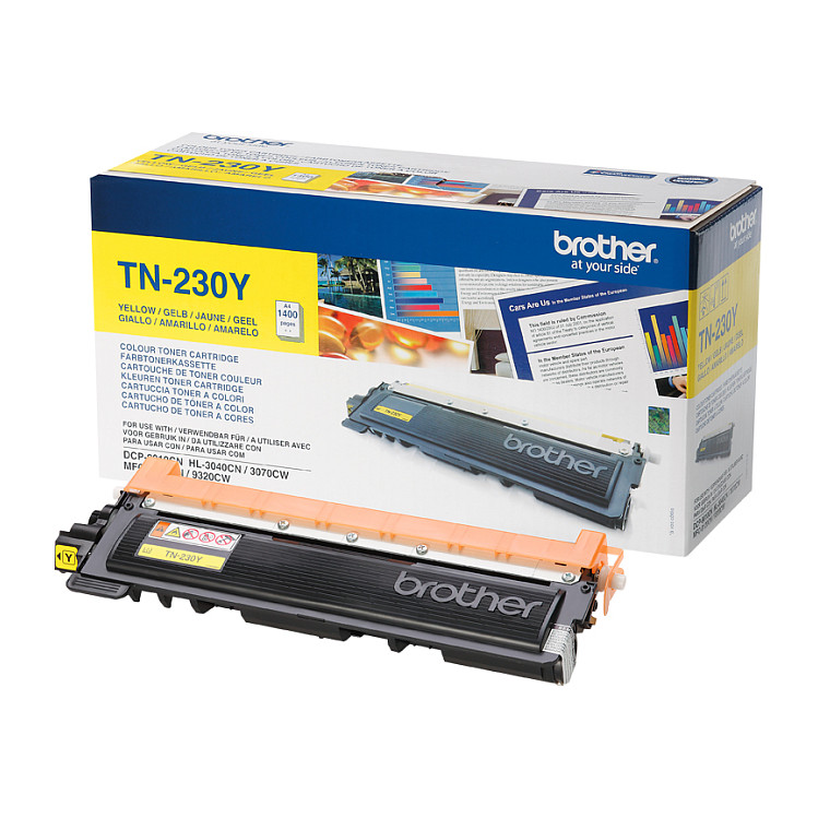 Toner Brother TN-230Y / HL-3040CN / 3070CW / MFC-9120CN / 9320CW - Verdhë