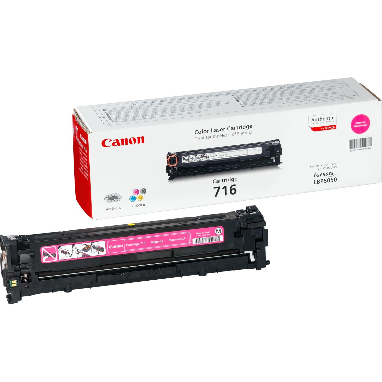 Toner Canon 716M deri në 1.500 faqe - Rozë