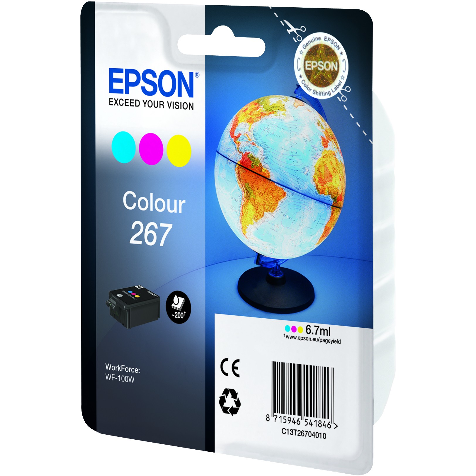 INK / Epson / C13T26704010 / 3er Multipack – Blu-Rozë-Verdhë - Figura 2