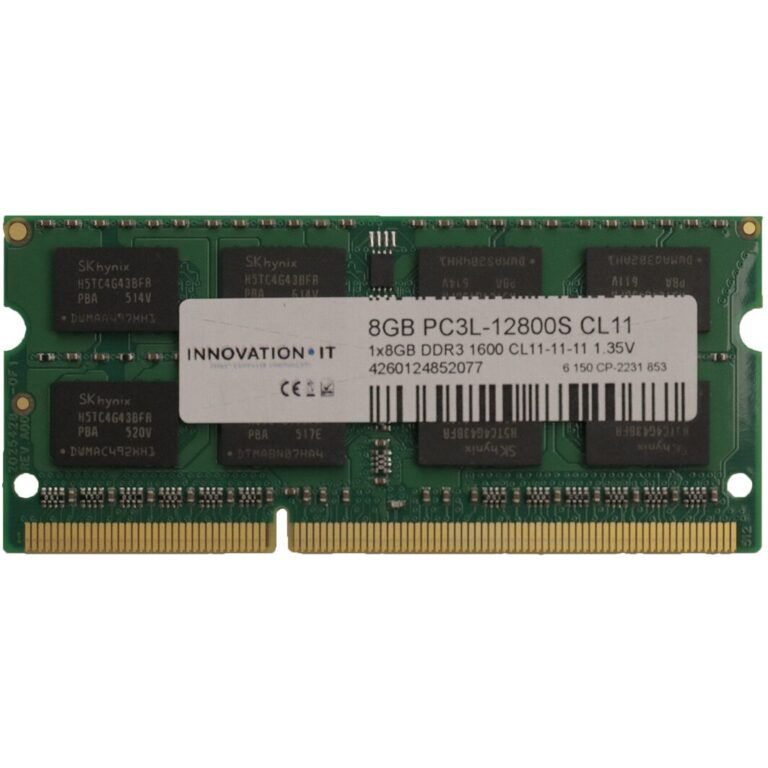 DDR3 SO 1600 8GB Innovation IT CL11 1.35V - RAM Memorie