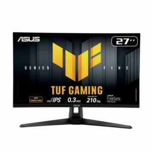 Monitor ASUS TUF Gaming VG27AQ5A / 27"/ Quad HD Fast IPS / 210Hz / 0.3ms / HDMI+DP - Zezë