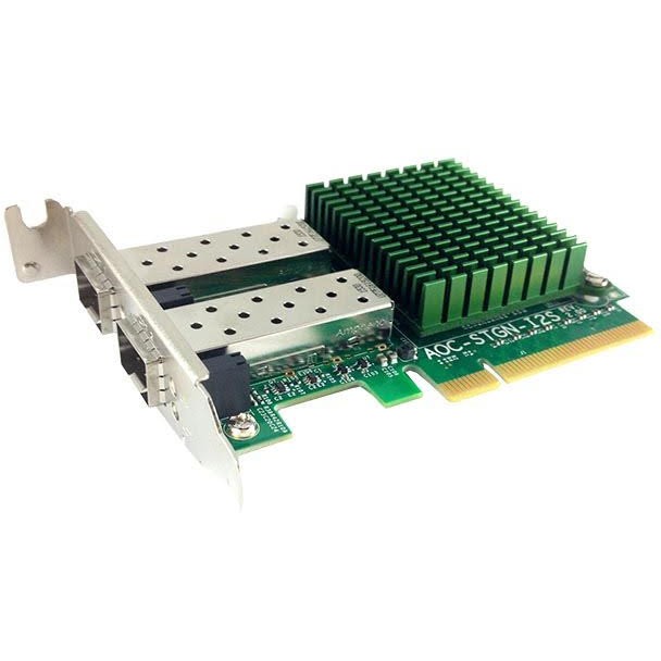 Karta të Rrjetit INTG 10Gb 2× SFP+ Supermicro AOC‑STGN‑i2S / Intel 82599ES / PCIe x8 /Low‑Profile (LP)