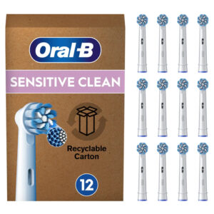 Koka furçash zëvendësuese Oral‑B Sensitive Clean / Set me 12 – Bardhë