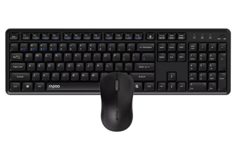 Combo (Tastierë & Maus) Rapoo 8150M Silent / Wireless / QWERTZ / German Language - Zezë